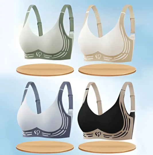 ¡El brasier 3 en 1 que transforma tu figura! 😮 Sin costuras, con realce y corrector de postura 🤩