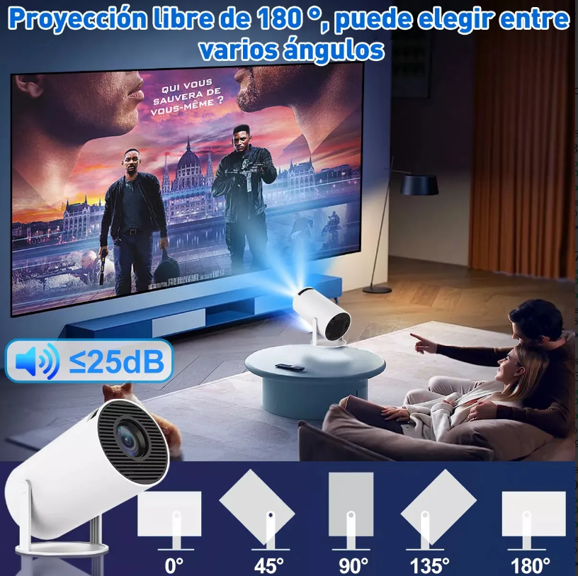 Miniproyector HY300PRO para Dormitorio